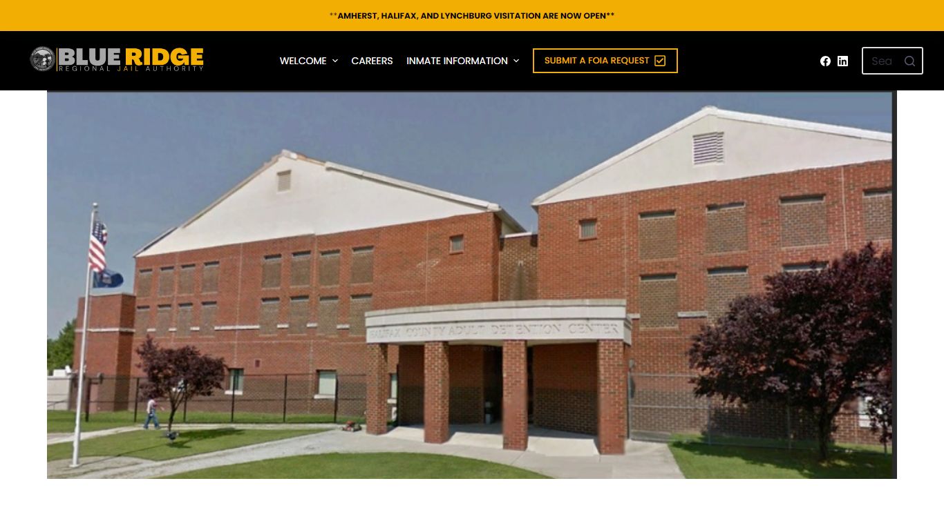 Halifax – Blue Ridge Regional Jail Authority